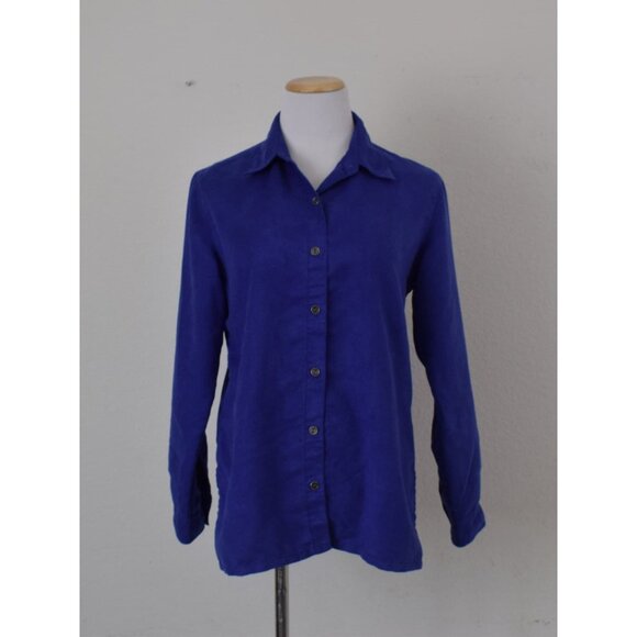 Vintage 90s Purple Polyester Shirt size 1 - Picture 10 of 10